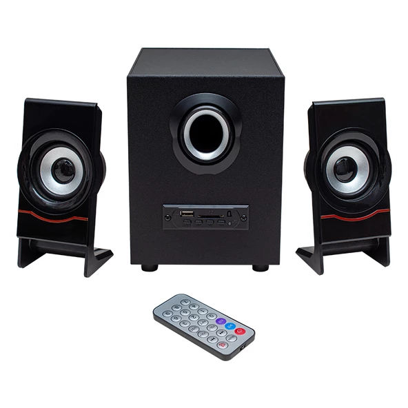 MAGICVOICE MV-4966 USB+TF CARD+FM+BT UKLI 2+1 SES SİSTEMİ (4825)