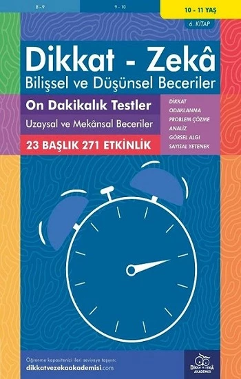 10 - 11 Yaş 10 Dakikalık Testler Bilişsel Ve Düşünsel Beceriler 6.kitap ürün görseli