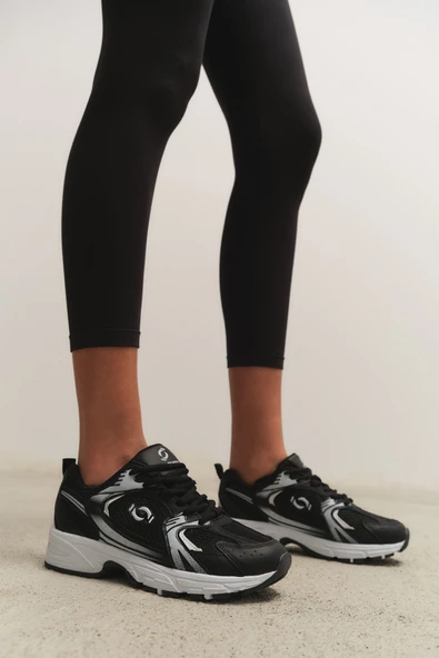 Muggo MOJEH Kadın Ortopedik Günlük Garantili Bağcıklı Yürüyüş Koşu Sneaker Spor Ayakkabı - 8