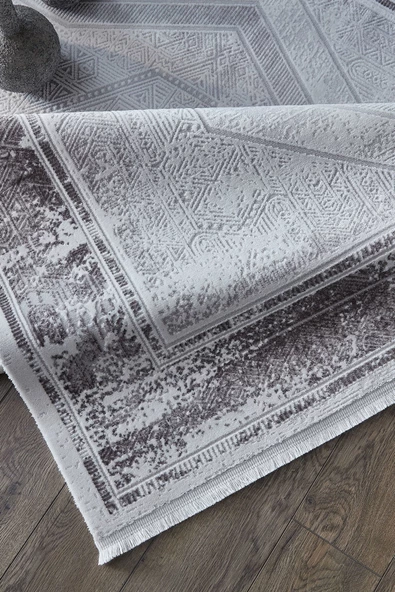 GÜMÜŞSUYU VİERA 15598 HALI GRİ - 5