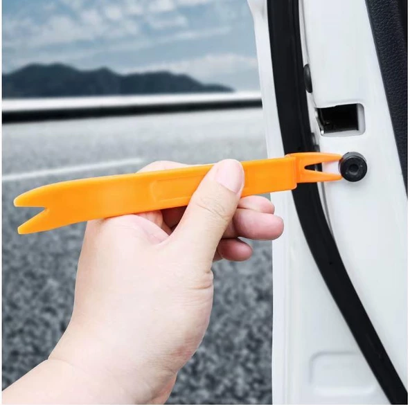 4 Parça Trim Sökme Aparatı Araç İçi Plastik Kaplama Panel Sökme Aparat Seti Araç İçi Oto Teyp Döşeme Sökme Seti - 5
