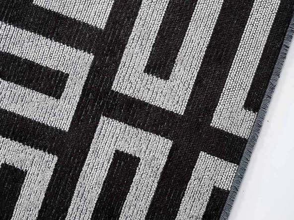 GÜMÜŞSUYU DECO MİLANO 12256 HALI SİYAH - 4