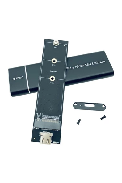 Usb 3.1 Type C To Pcı-E M.2 Nvme Ssd Harici Taşınabilir Kutu - Resim 3