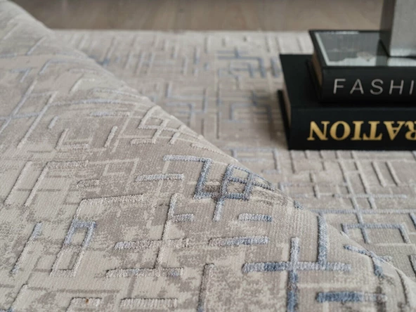 GÜMÜŞSUYU VİERA 13541 HALI MAVİ - Resim 4