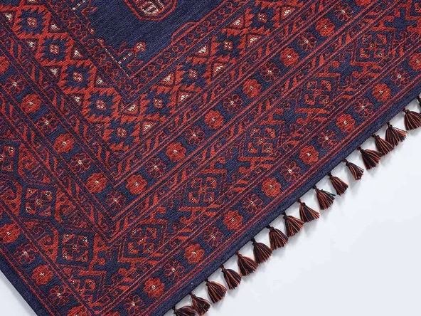 GÜMÜŞSUYU DECO ANATOLİA 15913 HALI LACİVERT - Resim 4