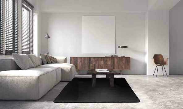 GÜMÜŞSUYU DECO SOFT 15314 HALI SİYAH - 3