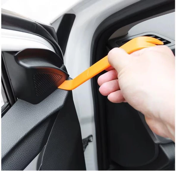 4 Parça Trim Sökme Aparatı Araç İçi Plastik Kaplama Panel Sökme Aparat Seti Araç İçi Oto Teyp Döşeme Sökme Seti - 4