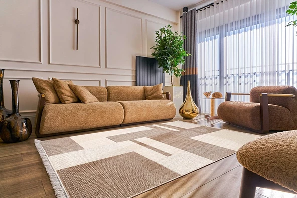 GÜMÜŞSUYU DAİSY 16827 HALI BEJ - Resim 2