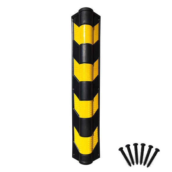 Kauçuk Otopark Köşe Kolon Koruyucu Oval Otopark Kolon Koruma (10 ADET) - 3