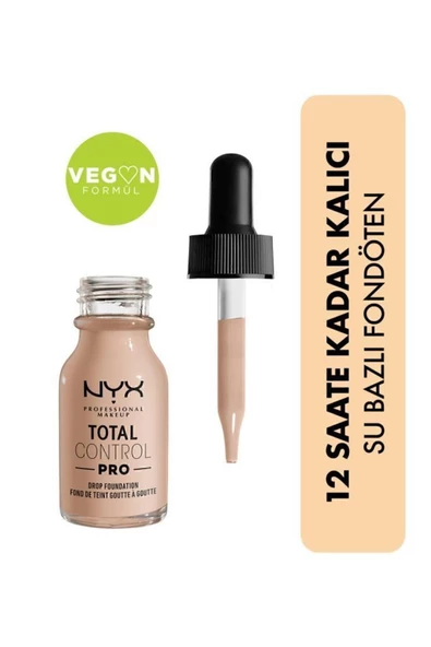 NYX Professional Makeup Total Control Pro Drop Foundation Porcelain - Fondöten