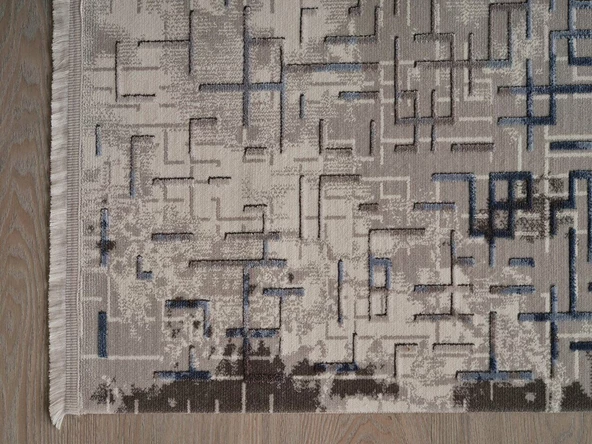 GÜMÜŞSUYU VİERA 13541 HALI MAVİ - Resim 3