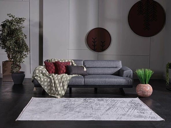 GÜMÜŞSUYU VENİTA 13596 HALI GRİ - Resim 4