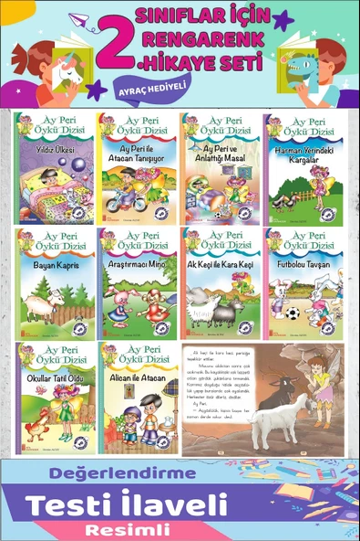 2.Sınıf Okumayı Sevdiren 10 lu Hikaye Seti 2 (32sayfa) ürün görseli 1