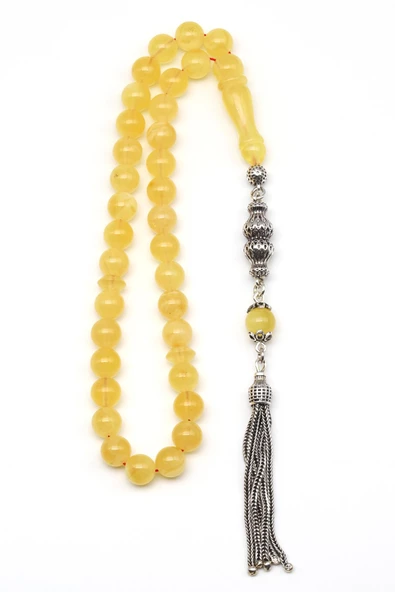 Damla Kehribar Küre Kesim Tesbih Litvanya Sertifikalı - 2