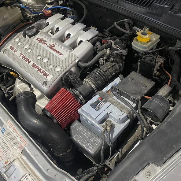 Alfa Romeo 156 Performans Açık Hava Filtresi 7.6cm Kırmızı - 3