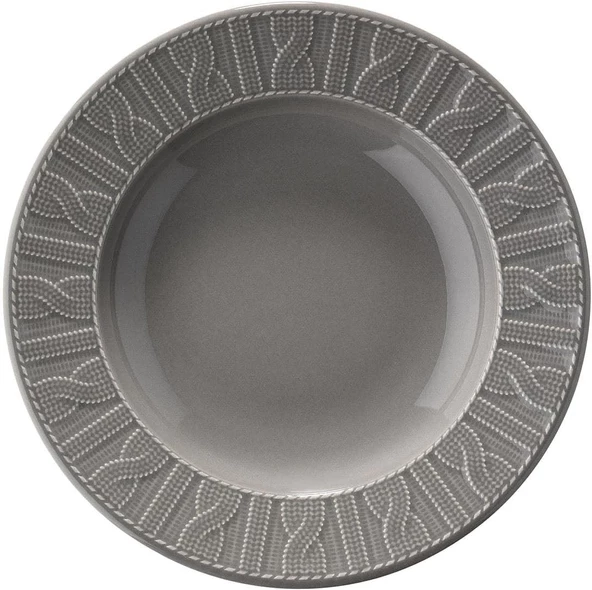 Kütahya Porselen Selanik 24 Parça Yemek Takımı Gri - 3