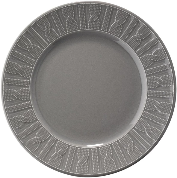 Kütahya Porselen Selanik 24 Parça Yemek Takımı Gri - 4