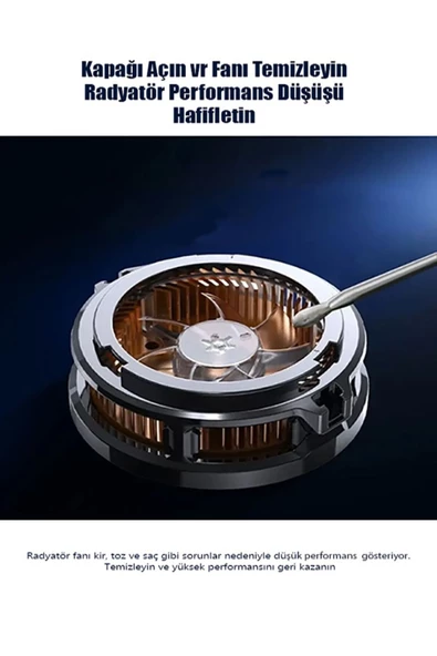 Cx07 cep telefonu soğutucu 15w manyetik telefon soğutma fanı radyatör şarjlı fan iphone android - 4