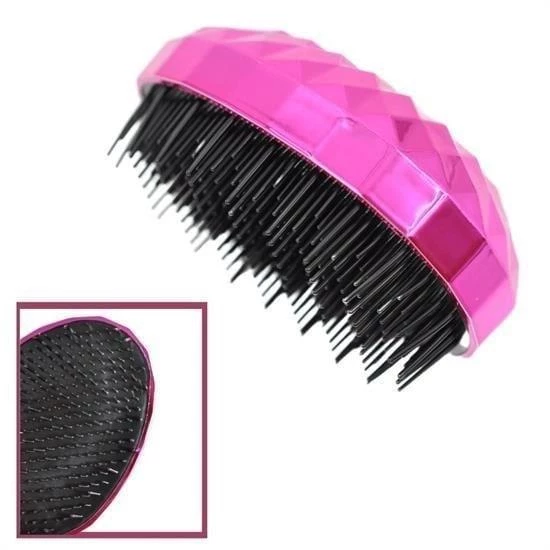Zhlbutik Neon Pembe Düzleştirici Tarak Geniş Aralıklı Saç Fırçası