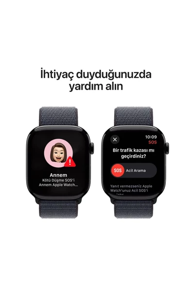 Apple Watch Series 10 Gps 42MM Jet Black Aluminium Case With Ink Sport Loop - 6