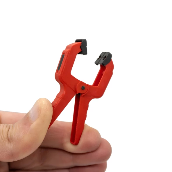 Yaylı Kıskaç Mandal El Tip İşkence Kırmızı Klips Hobi 25 mm 1 inç 4 ADET - 7