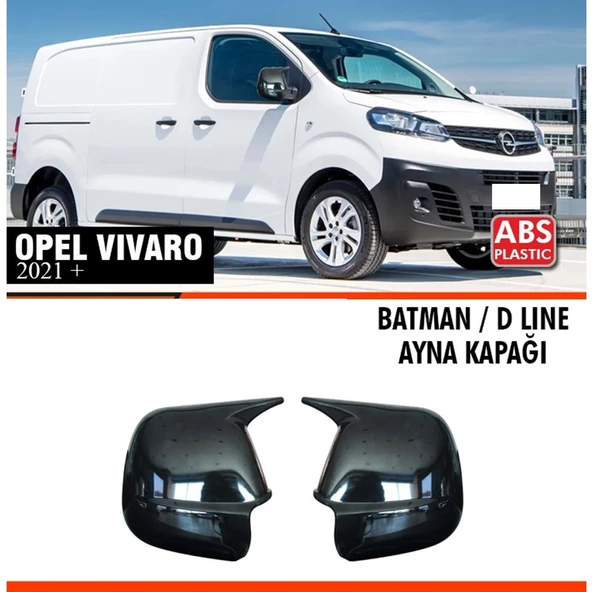 Vivaro Batman Ayna Kapağı Piano Black / 2021 Sonrası - 1