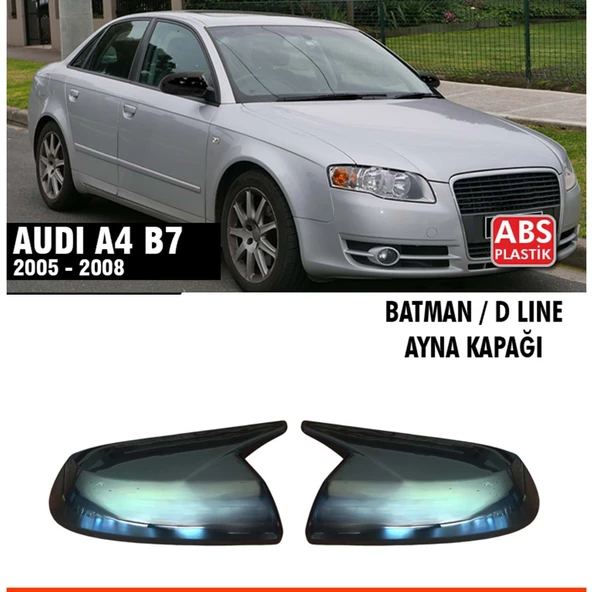 A4 B7 Batman Ayna Kapağı Piano Black / 2005 - 2008