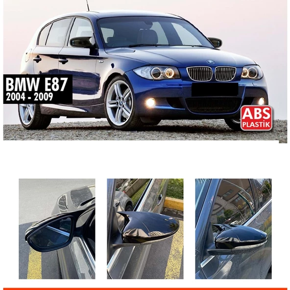 E87 Batman Ayna Kapağı Piano Black / 2004-2011