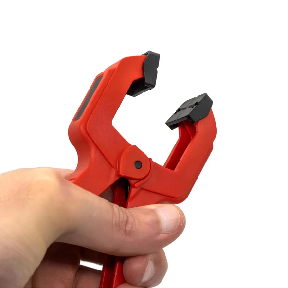 Yaylı Kıskaç Mandal El Tip İşkence Kırmızı Klips Hobi 50 mm 2 inç 2 ADET - 7