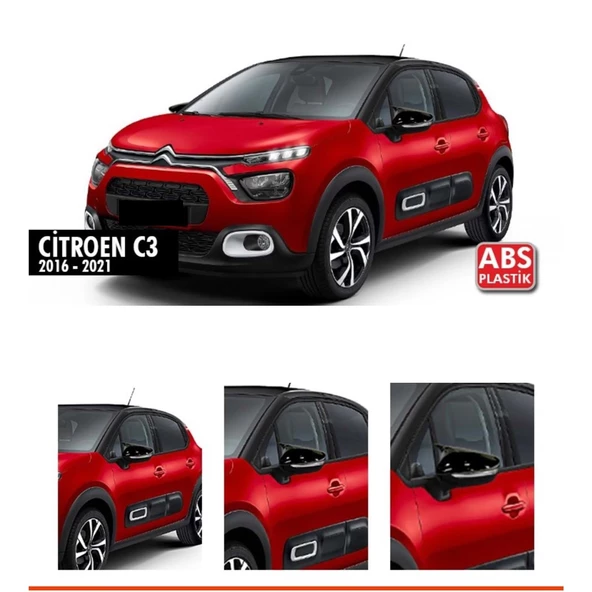 C3 Batman Ayna Kapağı Piano Black / 2016 - 2021