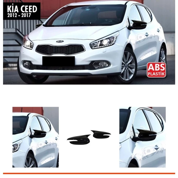 Ceed Batman Ayna Kapağı Piano Black / 2012 - 2017