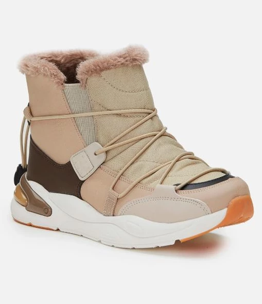 Vicco Pablo Kahverengi Kışlık Bej Kahve Kürklü Çocuk Bot ürün görseli