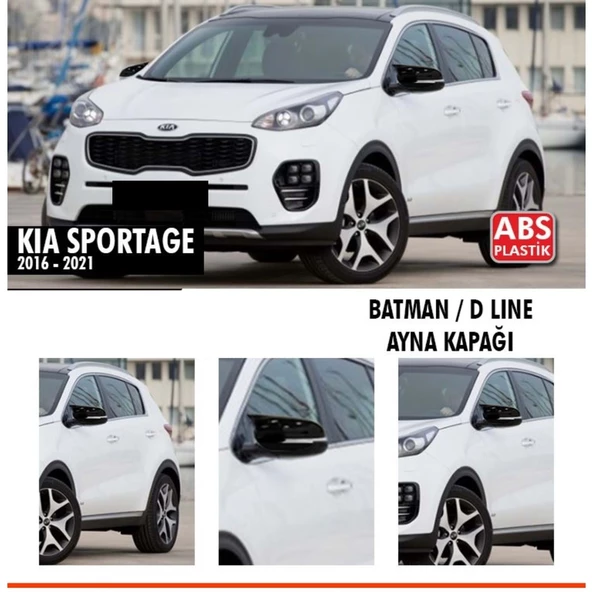 Sportage Batman Ayna Kapağı Piano Black / 2016 - 2021