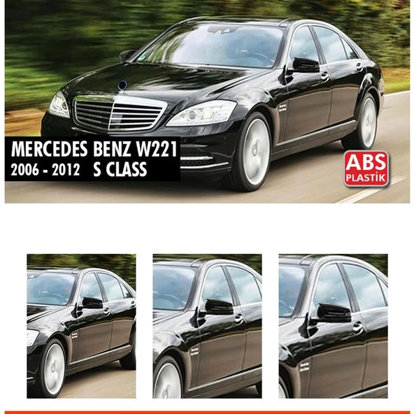 S Class W221 Batman Ayna Kapağı Piano Black / 2010-2013 - 2