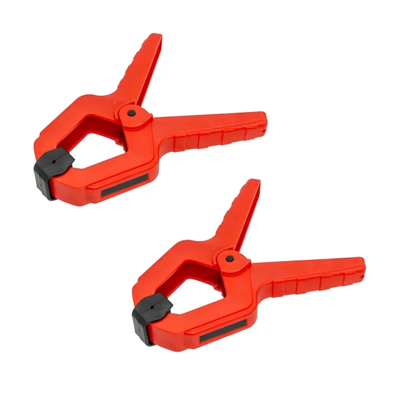 Yaylı Kıskaç Mandal El Tip İşkence Kırmızı Klips Hobi 38 mm 2 ADET - 8