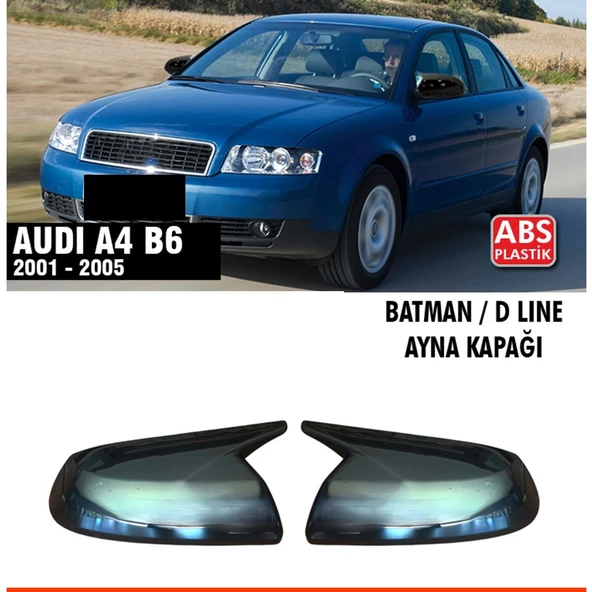 A4 B6 Batman Ayna Kapağı Piano Black / 2004 - 2005