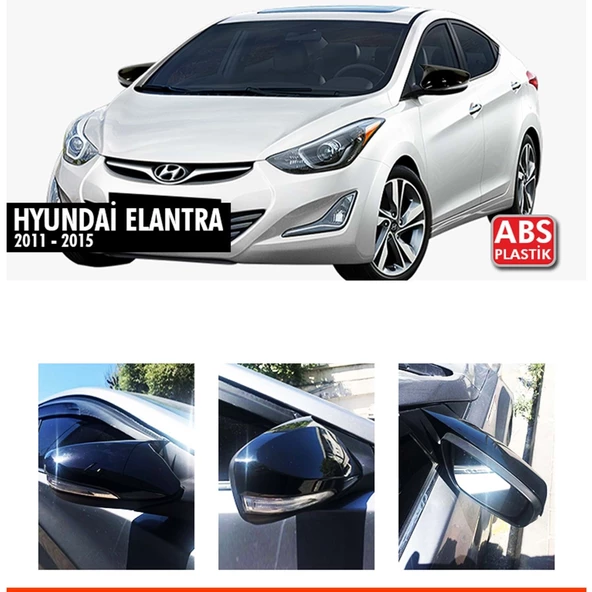 Elantra Sinyalli Batman Ayna Kapağı Piano Black / 2011-2015