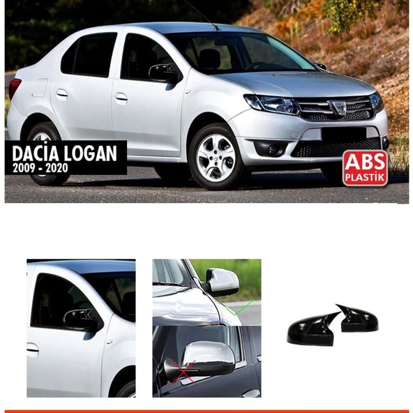 Logan Batman Ayna Kapağı Piano Black / 2009 - 2020