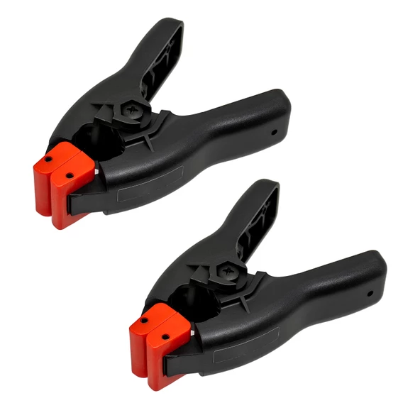 Yaylı Kıskaç Mandal Pro El Tip İşkence Siyah Klips Hobi 30 mm 2 ADET - 8