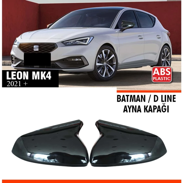 Leon Mk4 Batman Ayna Kapağı Piano Black / 2021 -