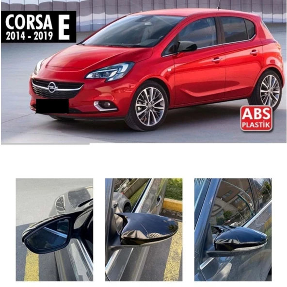 Corsa E Batman Ayna Kapağı Piano Black / 2014-2019