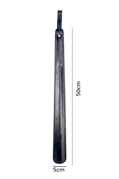 Digithome Çelik Gövdeli Deri Kaplama Yumuşak Ayakkabı Çekeceği Kerata 50cm Siyah C-1-1-144 - 5