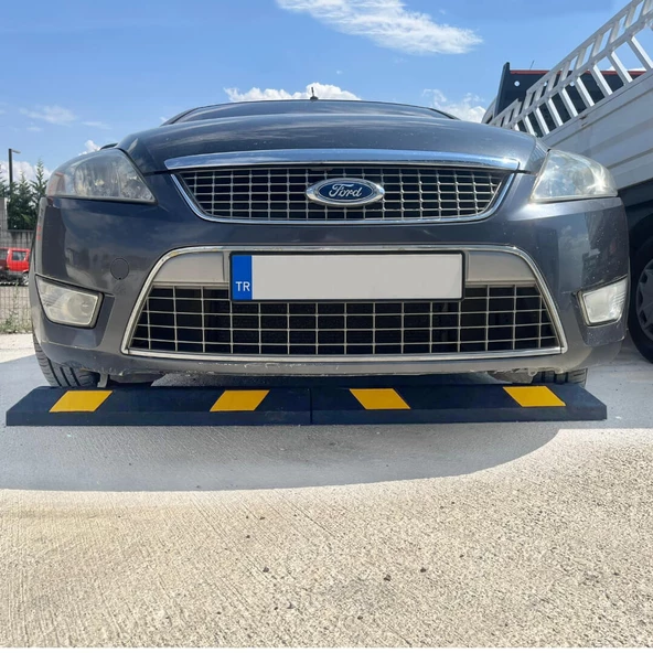 Kauçuk Araç Stoperi Ankara Kauçuk Araç Durdurucu Otopark Araç Stoperi 184x16x10 cm (10 ADET) - Resim 2