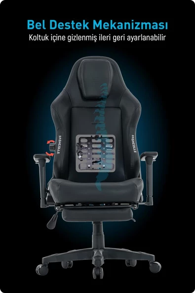 Fashcolle Globe Pro Black Oyuncu Koltuğu - 7