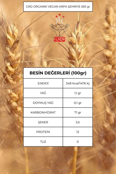 GRD Organik Arpa Şehriye 500 gr - 6