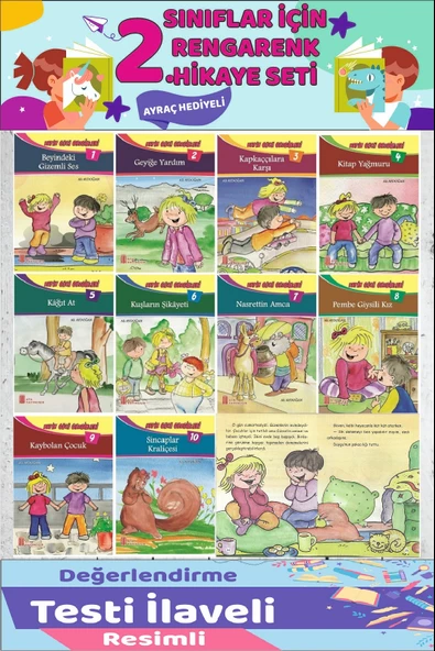 2.Sınıf Okumayı Sevdiren 10 lu Hikaye Seti 3 (48 sayfa) ürün görseli 1