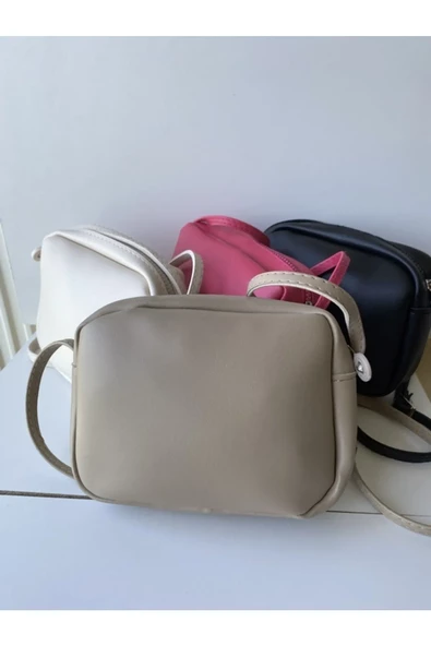 Kadın Mini Vizon Çapraz Ayarlanabilir Askılı Fermuarlı El Kol ve Omuz Çantası ürün görseli 1