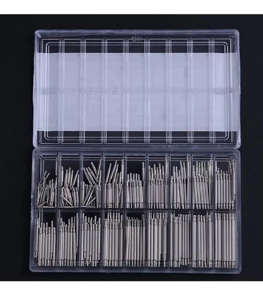 Zhltools Yaylı Çelik Saat Kordon Pimi 9 farklı ebatta 180 adet Kutulu Set - 3