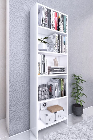 Lagom 5 Raflı Kitaplık - 3