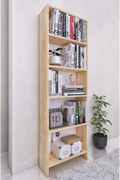 Lagom 5 Raflı Kitaplık - 7